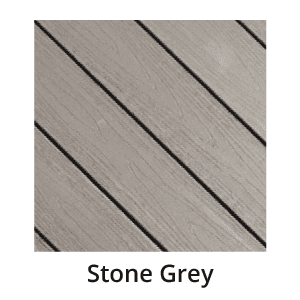 Image of Trunorth Composite Decking in a Stone Grey Solid Colour